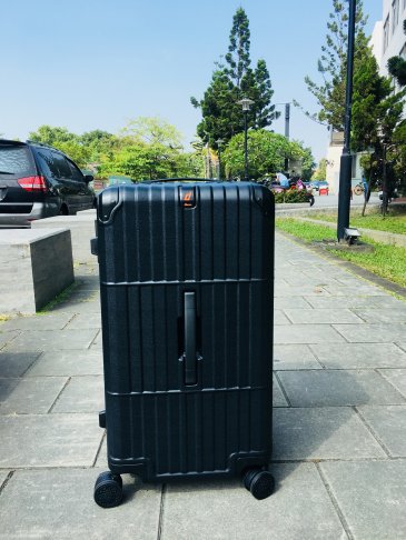 DEPARTURE 扣環霧黑運動箱+扣環黑藍鋁框運動箱 2