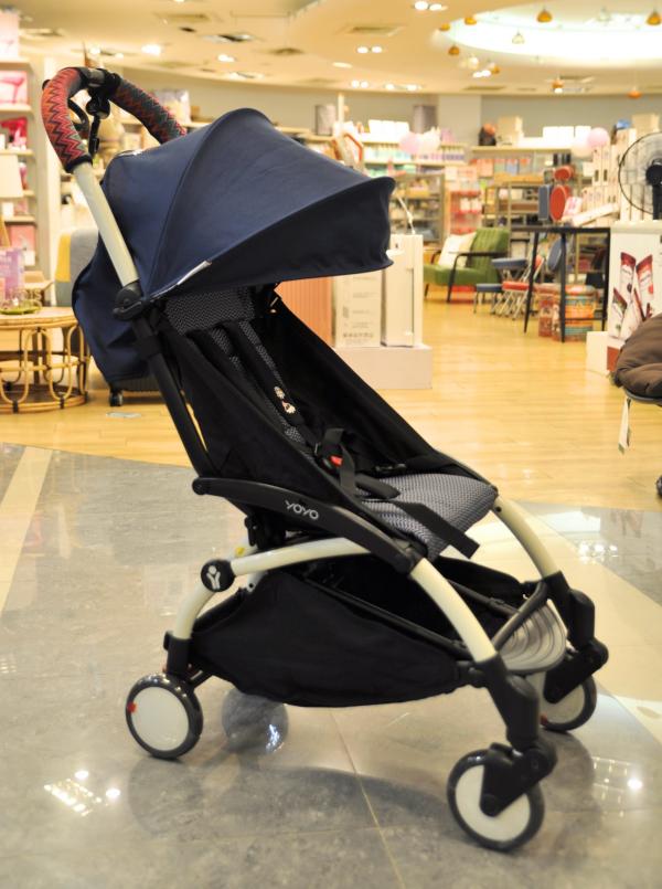 YOYO3代法航藍+MOOV雙寶灰色推車