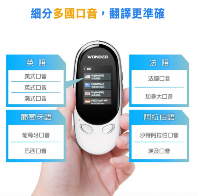 旺德AI 二代智慧翻譯機 5